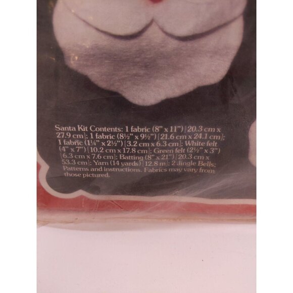 vtg 80s 1980 Yours Truly Ornament Kit Two Santas #2833 Christmas - Picture 2 of 5